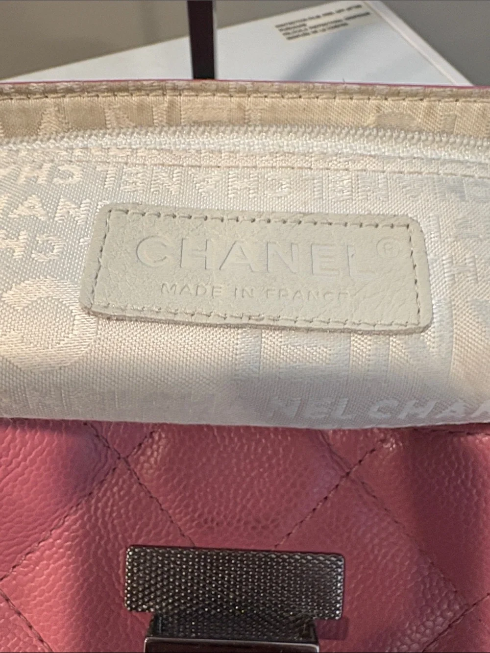 CHANEL Authentic Vintage Shoulder Handbag Leather and Silver Hardware, Preowned - Picture 2 of 10